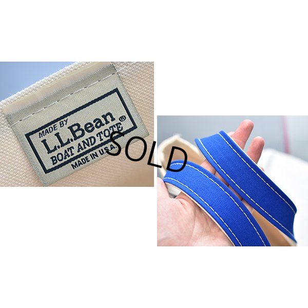 画像2: ほぼ未使用‼【USA製】【ビンテージ】ＬＬビーン 【L.L.bean】【白×青】キャンバス【トートバッグ】【L.L.ビーン】 