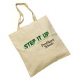 画像1: ほぼ未使用【生成り】【STEP IT UP】【トートバッグ】【エコバッグ】<br> (1)