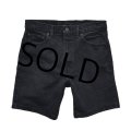 【ビンテージ】【USA製】【LEVI'S】【リーバイス】５０５【505】カットオフショーツ 黒【ブラックデニム】カットオフパンツ【W34】短パン 