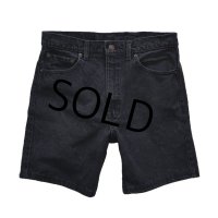 【ビンテージ】【USA製】【LEVI'S】【リーバイス】５０５【505】カットオフショーツ 黒【ブラックデニム】カットオフパンツ【W34】短パン 