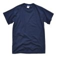 画像1: 90's【USA製】【デッドストック】コットン１００%【ラッセル】【紺】【無地】【Tシャツ】【サイズＳ】<br> (1)