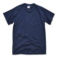 画像1: 90's【USA製】【デッドストック】コットン１００%【ラッセル】【紺】【無地】【Tシャツ】【サイズＳ】<br> (1)