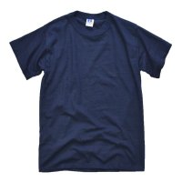 90's【USA製】【デッドストック】コットン１００%【ラッセル】【紺】【無地】【Tシャツ】【サイズＳ】 