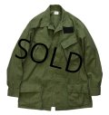 60's【ビンテージ】ステンシル入り【米軍実物】【リップストップ】【ジャングルファティーグシャツ】【ファティーグジャケット】【M-Long】 