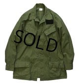 60's【ビンテージ】ステンシル入り【米軍実物】【リップストップ】【ジャングルファティーグシャツ】【ファティーグジャケット】【M-Long】 