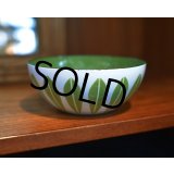 【北欧】【キャサリンホルム】【ロータス】【ホーロー】【エナメルボウル】【白ｘ緑】【１４cm】