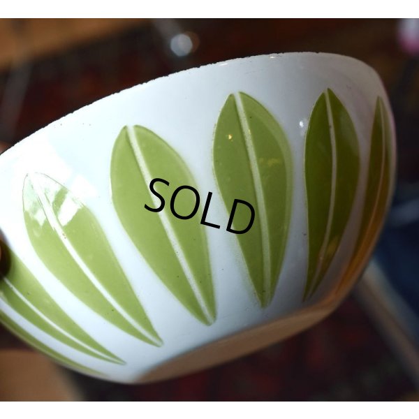画像4: 【北欧】【キャサリンホルム】【ロータス】【ホーロー】【エナメルボウル】【白ｘ緑】【１４cm】