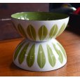 画像5: 【北欧】【キャサリンホルム】【ロータス】【ホーロー】【エナメルボウル】【白ｘ緑】【１４cm】 (5)