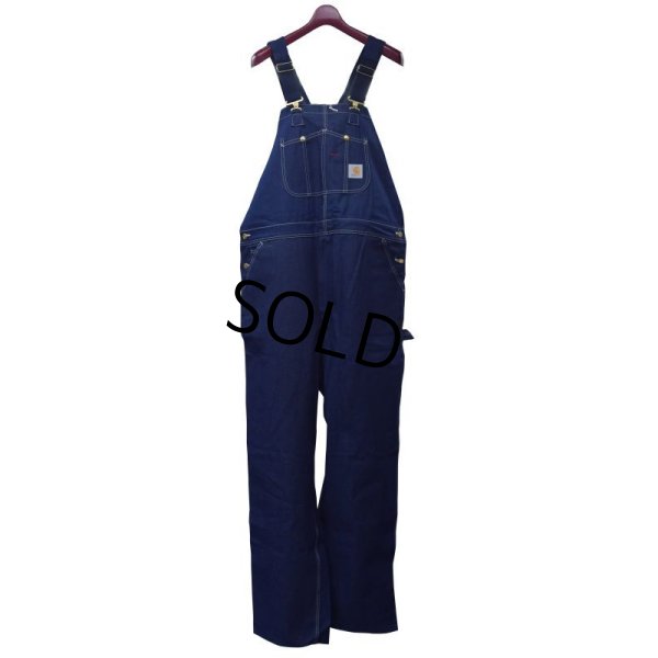 画像3: 90's デッドストック【ビンテージ】USA製【カーハート】デニム【オーバーオール】46X32 