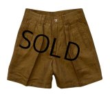 【デッドストック】【イタリー製】【BALL】【コットンｘリネン】【ショーツ】２タック【ショートパンツ】【レディースサイズ】サイズ４２【XＳ程度】 