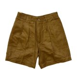 【デッドストック】【イタリー製】【BALL】【コットンｘリネン】【ショーツ】２タック【ショートパンツ】【レディースサイズ】サイズ４４【Ｓ程度】 