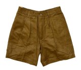 【デッドストック】【イタリー製】【BALL】【コットンｘリネン】【ショーツ】２タック【ショートパンツ】【レディースサイズ】サイズ４４【Ｓ程度】 