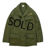 70's【ビンテージ】【米軍実物】【リップストップ】【ジャングルファティーグシャツ】【ファティーグジャケット】【S-SHORT】 