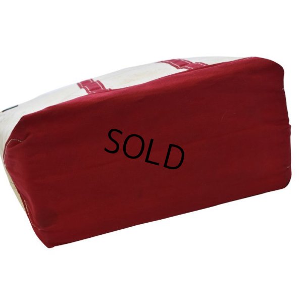 画像4: 【ビンテージ】【Lands' End】【ランズエンド】【白×赤】 キャンバス【トートバッグ】 