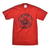 ほぼ未使用【ビンテージ】【赤】【ピアノ】プリント【Ｔシャツ】【サイズＳ】 