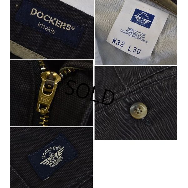 画像2: ビンテージ【DOCKERS】ドッカーズ【焦げ茶】【２タック】コットンパンツ【32X30】 