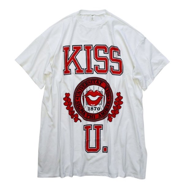 画像3: 【USA製】【未使用品】【ビンテージ】【KISS U】【白】【ビッグサイズTシャツ】レディース古着 