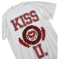 【USA製】【未使用品】【ビンテージ】【KISS U】【白】【ビッグサイズTシャツ】レディース古着 