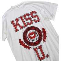 【USA製】【未使用品】【ビンテージ】【KISS U】【白】【ビッグサイズTシャツ】レディース古着 
