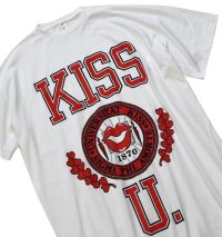 【USA製】【未使用品】【ビンテージ】【KISS U】【白】【ビッグサイズTシャツ】レディース古着 