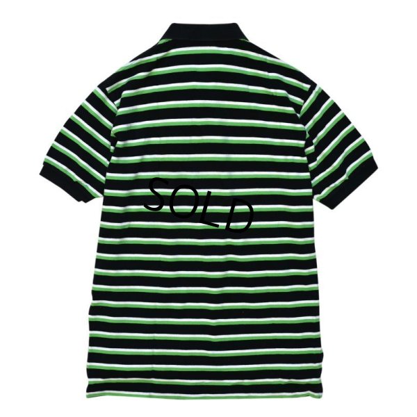 画像3: 【ラルフローレン】【黒ｘ白×緑】【ボーダー柄】【ポロシャツ】POLO ralph lauren【サイズＬ】 