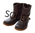 【USA製】【ビンテージ】【L.L.bean】【エンジニアタイプ】【ビーンブーツ】【レインシューズ】【サイズ９Ｗ】 