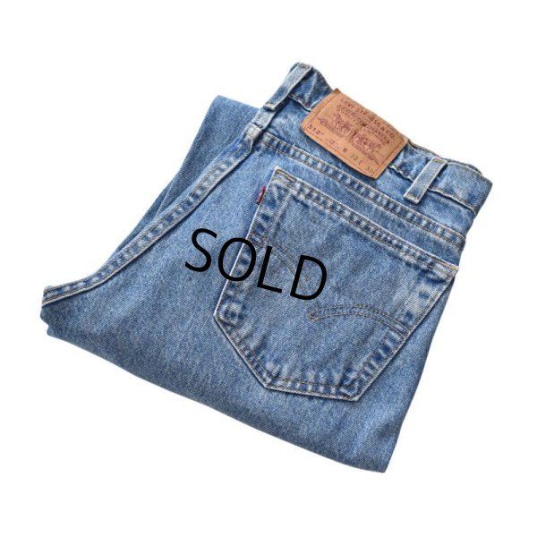 画像1: 【ビンテージ】【USA製】【LEVI'S】【リーバイス】５１２【512】テーパード【デニムパンツ】【33X30】 