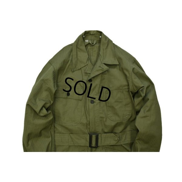 画像4: 【デッドストック】40's【ビンテージ】u.s.army【米軍実物】【M-43】HBT【ヘリンボーン】【オールインワン】【つなぎ】【38R】