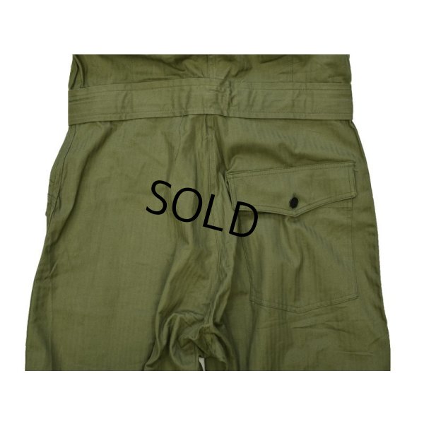 画像7: 【デッドストック】40's【ビンテージ】u.s.army【米軍実物】【M-43】HBT【ヘリンボーン】【オールインワン】【つなぎ】【38R】