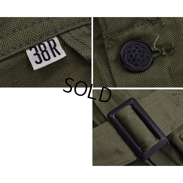 画像3: 【デッドストック】40's【ビンテージ】u.s.army【米軍実物】【M-43】HBT【ヘリンボーン】【オールインワン】【つなぎ】【38R】