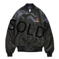 【USA製】【ビンテージ】【黒】【OFFICIAL PRODUCT】ミケロブ【ナイロンジャケット】ジップアップブルゾン【サイズＭ】 