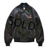 【USA製】【ビンテージ】【黒】【OFFICIAL PRODUCT】ミケロブ【ナイロンジャケット】ジップアップブルゾン【サイズＭ】 