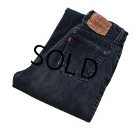 【ビンテージ】【USA製】【LEVI'S】リーバイス【521】【ブラックデニム】【レディース古着】【サイズ12】【W27.5程度】 