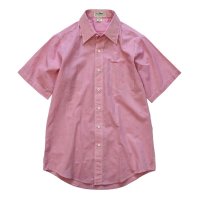 【ビンテージ】【ＬＬビーン】【L.L.bean】ピンク【インディアンコットン】【半袖シャツ】【サイズ Ｍ】 