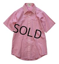 【ビンテージ】【ＬＬビーン】【L.L.bean】ピンク【インディアンコットン】【半袖シャツ】【サイズ Ｍ】 
