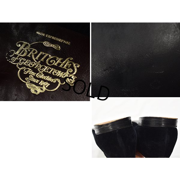 画像3: イングランド製【ビンテージ】【BRITCHES of Georgetowne】黒【ベロア】【スリッポン】【２８cm程度】 