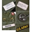 画像2: 【60's】【米軍実物】ビンテージ【U.S.ARMY】【OG107】平ボタン【ユーティリティシャツ】【サイズ Ｓ】<br> (2)