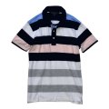 【ブルックスブラザーズ】【紺×白×ピンク×水色×グレー】【スリムフィット】【ポロシャツ】【サイズＭ】 