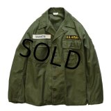 【60's】【米軍実物】ビンテージ【U.S.ARMY】【OG107】平ボタン【ユーティリティシャツ】【サイズ Ｓ】 
