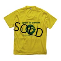 80's【USA製】スクリーンスターズ【ビンテージ】【黄色】リサイクル【town of cheverly】【Tシャツ】【サイズＬ】 