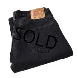 【ビンテージ】【USA製】【LEVI'S】【リーバイス】【501】黒【ブラックデニム】【34×34】 