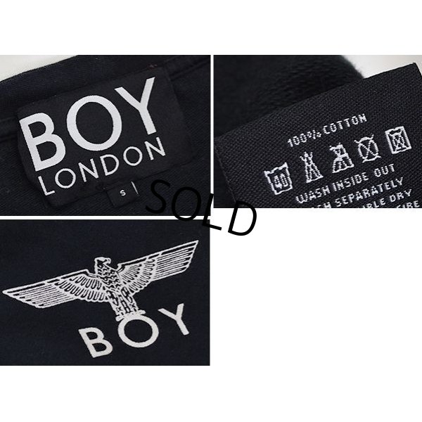 画像2: 【BOY LONDON】【黒】【ロゴ】【総柄】【スウェット】【サイズＳ】 