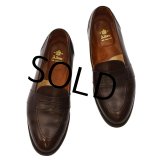 【ビンテージ】【オールデン】【Alden】【ペニーローファー】【レザーシューズ】スリッポン【ブラウン】【11 1/2 C/E】【29.5cm程度】 