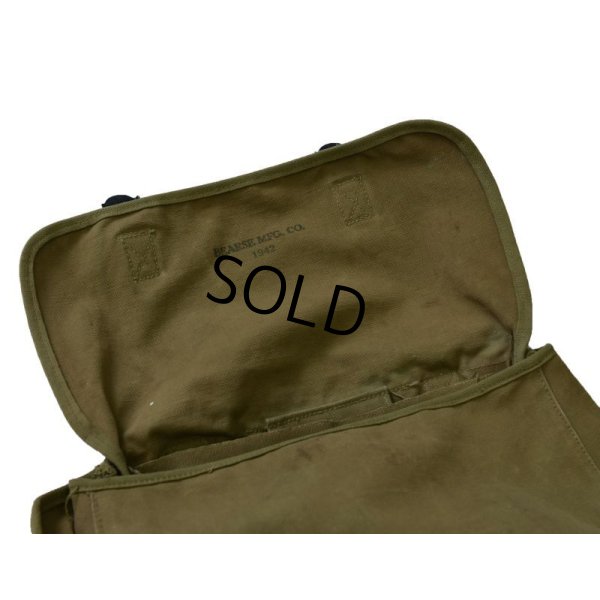 画像5: 40's【ビンテージ】ww2【米軍実物】 U.S.ARMY【ショルダーバッグ】ステンシル入り【ミュゼットバッグ】