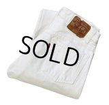 【ビンテージ】【USA製】【LEVI'S】【リーバイス５０１】501 ホワイト 白【デニムパンツ】【30x30】 