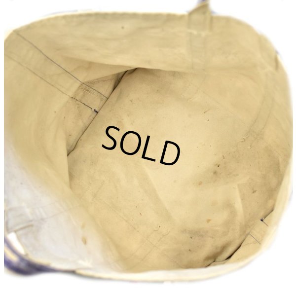 画像5: 80's~ ビンテージ【OLD トートバッグ】【紫×白】  