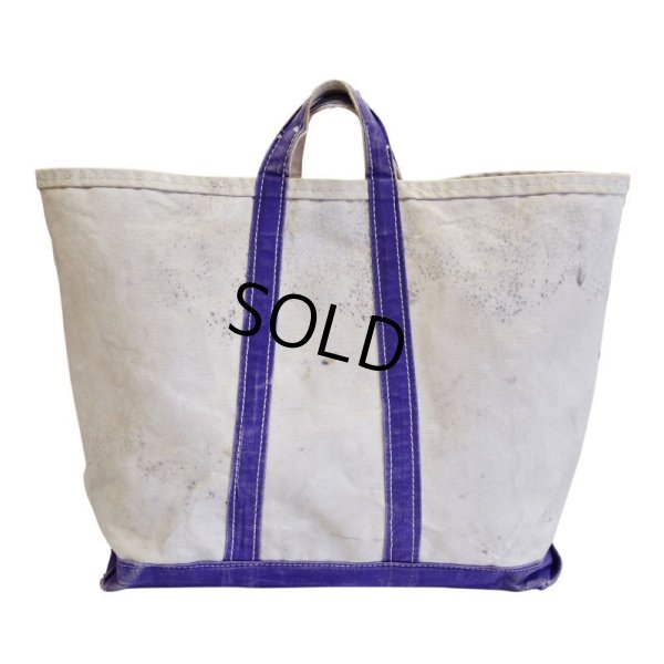 画像4: 80's~ ビンテージ【OLD トートバッグ】【紫×白】  