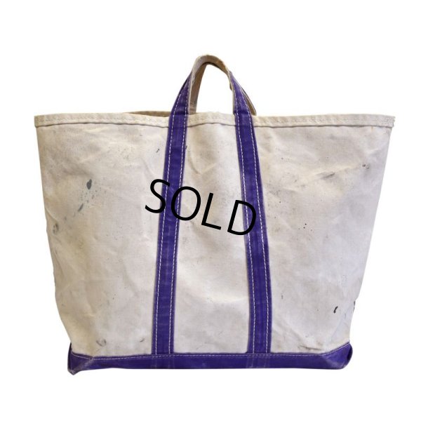画像8: 80's~ ビンテージ【OLD トートバッグ】【紫×白】  