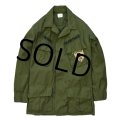 60's【ビンテージ】【米軍実物】【ノンリップ】【ジャングルファティーグシャツ】【ファティーグジャケット】【S-R】 