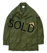 60's【ビンテージ】【米軍実物】【ノンリップ】【ジャングルファティーグシャツ】【ファティーグジャケット】【S-R】 